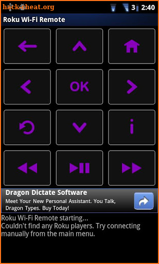 Rfi - remote for Roku players screenshot