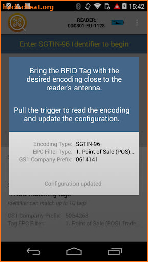 RFID Tag Finder screenshot