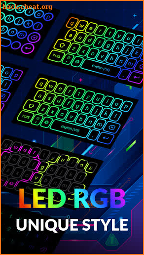 RGB LED Keyboard – Lighting Keyboard, Neon Led screenshot