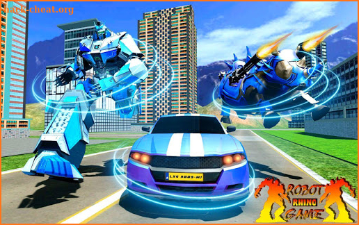 Rhino Robot Car Transformation: Robot City battle screenshot