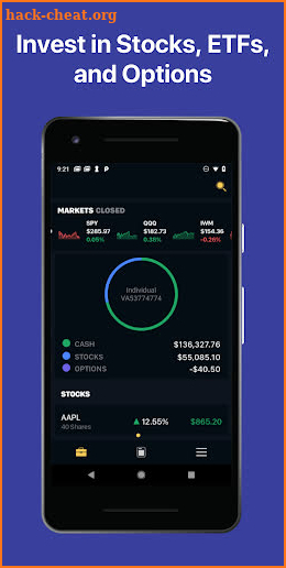 Rho: Invest in Stocks, ETFs, Options, Index screenshot