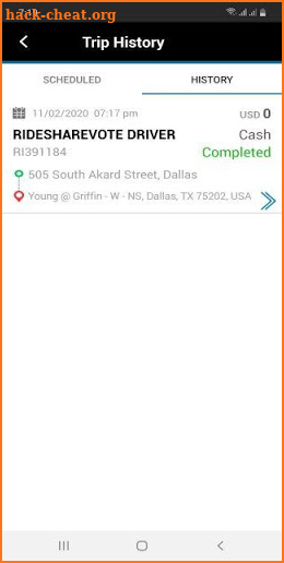 RideShare2Vote Rider screenshot