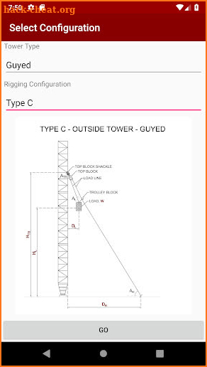 RiggingCalc screenshot