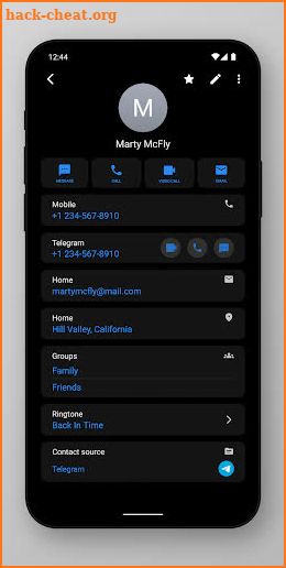 Right Contacts screenshot