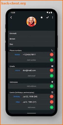 Right Contacts screenshot