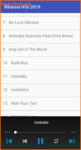 Rihanna Musics- Hits 2019-(Offline) screenshot