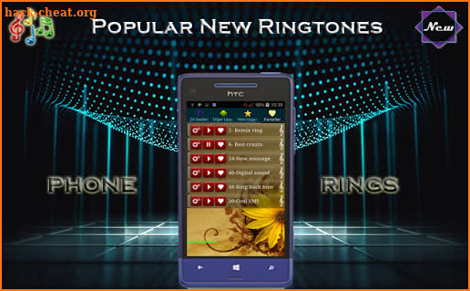 Ring and message tones screenshot