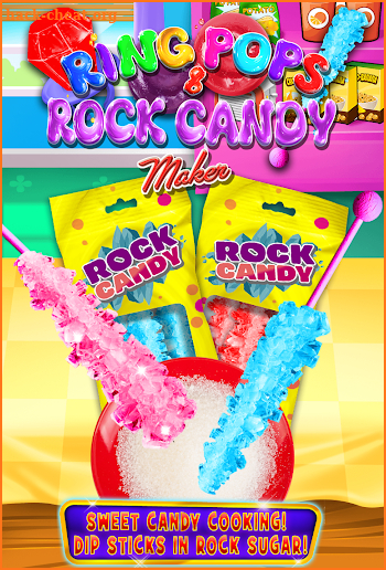 Ring Pop & Rock Candy Maker - Rainbow Cooking Kids screenshot