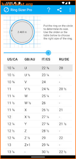 Ring Sizer Pro screenshot