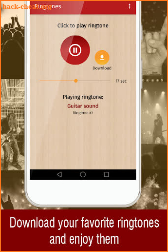 ringtones rock for phone, rock sound ringtones screenshot