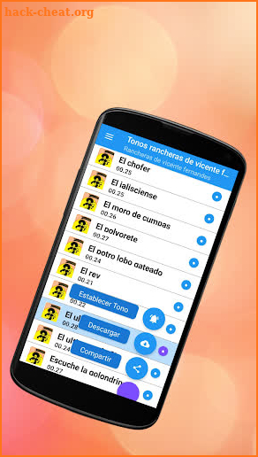 Ringtones vicente fernandez screenshot