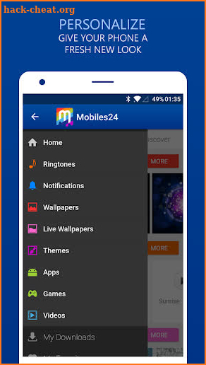 Ringtones, Wallpapers & Themes - Mobiles24 screenshot