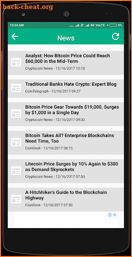 RIPPLE Live rate, News, Graph analysis screenshot