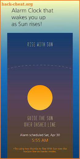 Rise With Sun Sunrise Alarm screenshot