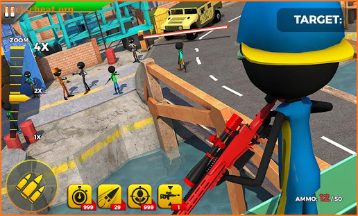 Rival Stickman : Shooting Warrior FPS screenshot