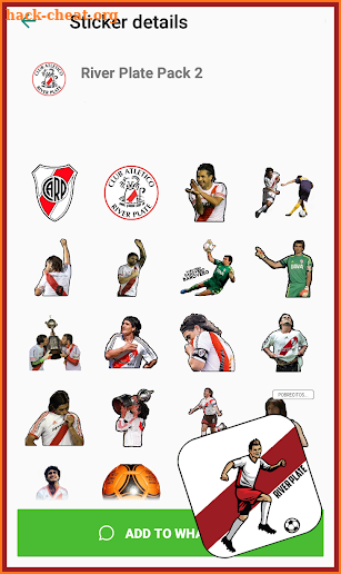 River Plate Stickers For WhatsApp - WAStickerApp screenshot