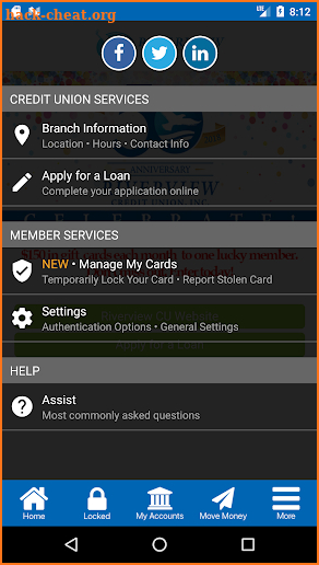 Riverview Credit Union screenshot