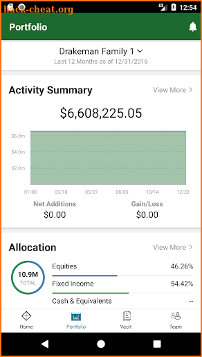 RMB Wealth Mgmt: Client Portal screenshot