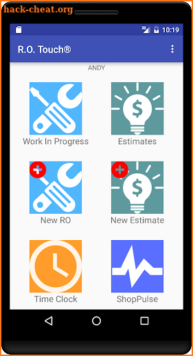 R.O. Touch® for Android screenshot