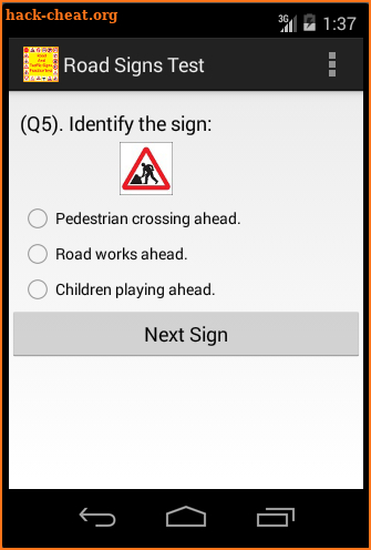 Road And Traffic Signs Test screenshot