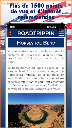 RoadTrippin - Guide Voyage USA screenshot