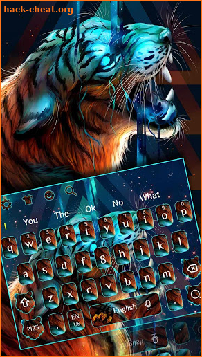 Roar Galaxy Tiger Keyboard Theme screenshot