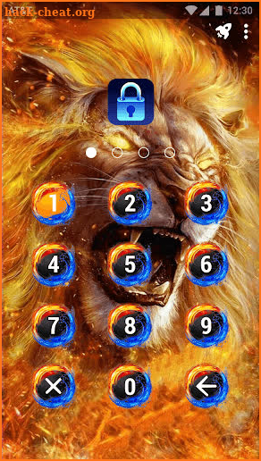 Roar Lion - App Lock Master Theme screenshot