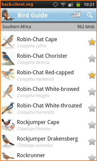 Roberts Multimedia Birds of SA screenshot