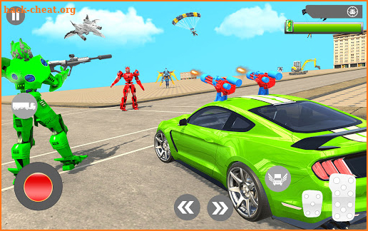 Robot Car Futuristic Supercar Super Transforme screenshot