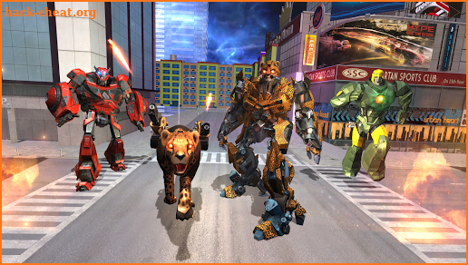 Robot Transforming Cheetah Attack: Cheetah Games screenshot