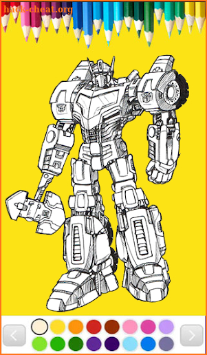 Robots Coloring Page Games screenshot