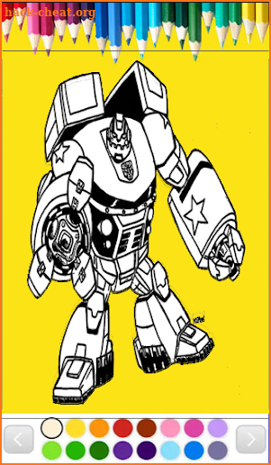 Robots Coloring Page Games screenshot