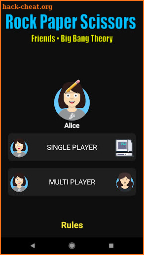 Rock Paper Scissors Lizard Spock with Friends screenshot