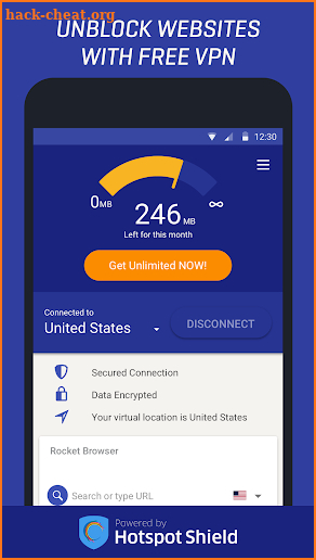 Rocket VPN – Internet Freedom screenshot