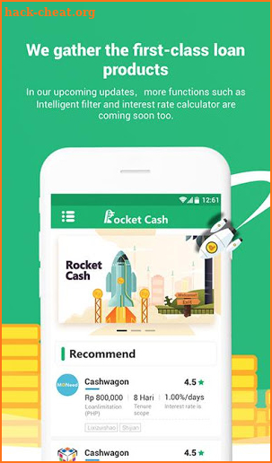 RocketCash screenshot