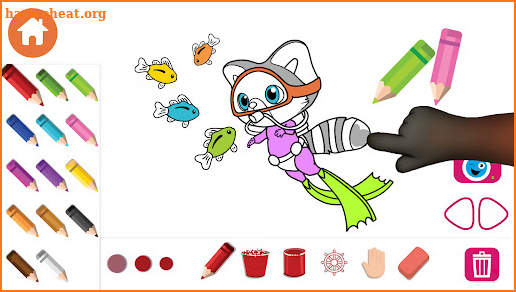 Rocky Red Panda's Coloring screenshot