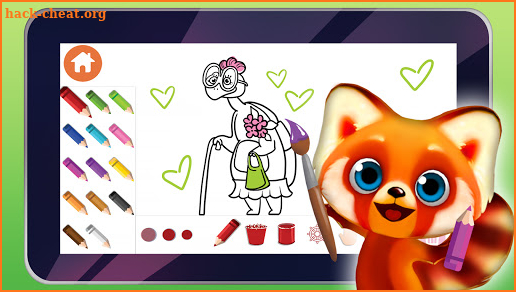 Rocky Red Panda's Coloring screenshot