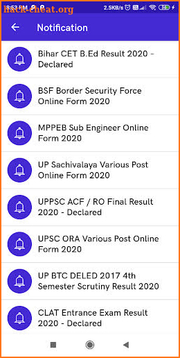 Rojgar Result screenshot