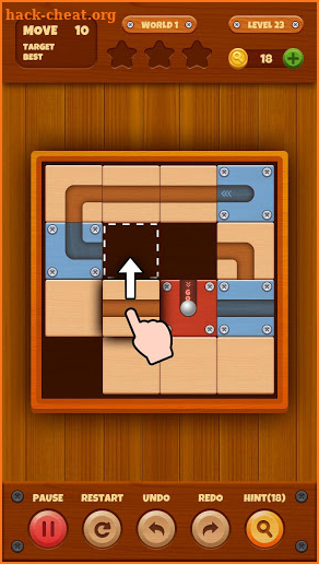 Roll the ball： Unlock Wood Block Puzzle Game screenshot