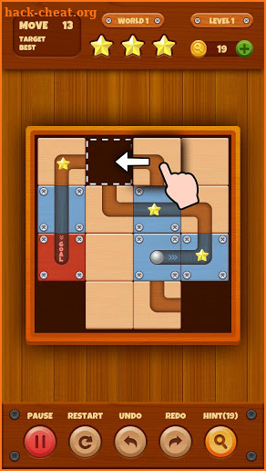 Roll the ball： Unlock Wood Block Puzzle Game screenshot