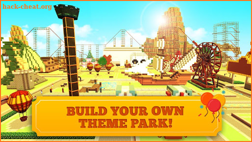 Roller Coaster Craft: Blocky Building & RCT Games screenshot