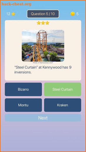 Roller Coaster Quiz screenshot