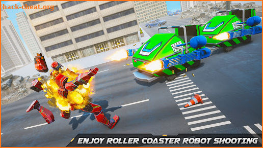 Roller Coaster Robot Car Transformation: Robot War screenshot