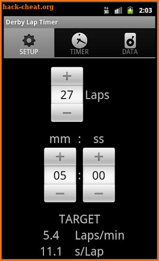 Roller Derby Lap Timer screenshot