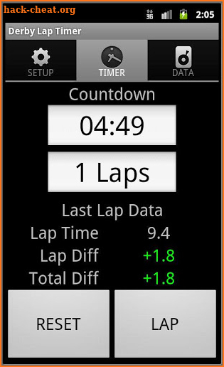 Roller Derby Lap Timer screenshot