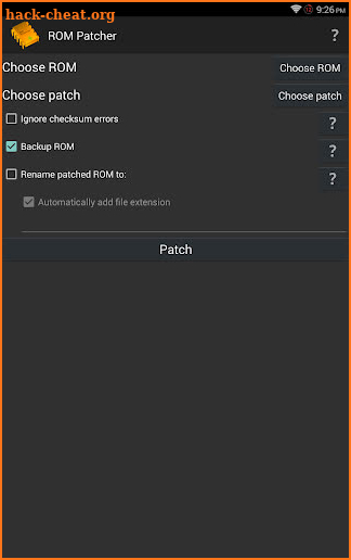 ROM Patcher (Donation) screenshot