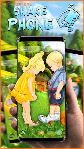 Romantic Cartoon Couple Life Theme screenshot