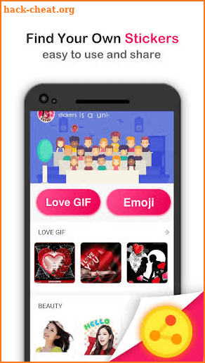 Romantic Gif Stickers For WhatsApp screenshot