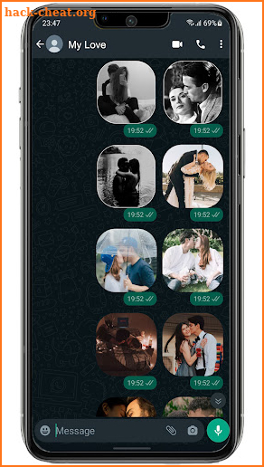 Romantic Kiss for WA - Sticker screenshot