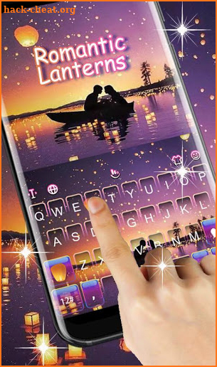 Romantic Lanterns Keyboard Theme screenshot